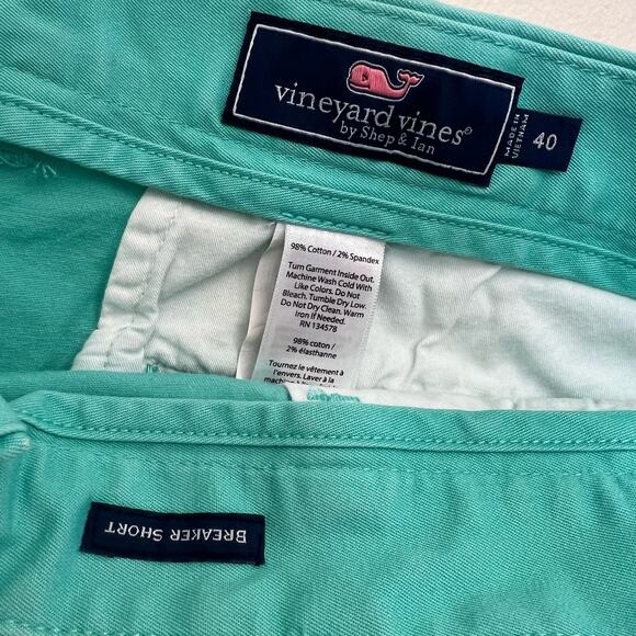Vineyard Vines By Shep & Ian, Breaker Short, Plain Green Size 40 - Picture 8 of 9
